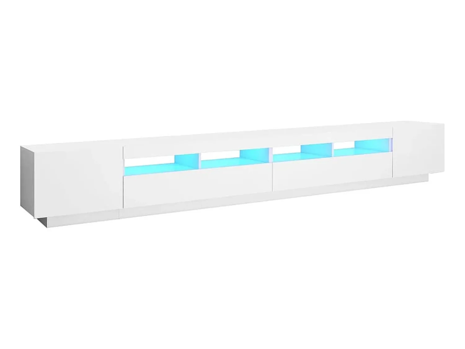Hot Móvel de TV com luzes LED 300x35x40 cm PT716737 Branco