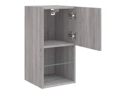 vidaxl Móvel de TV com luzes LED 30,5x30x60 cm sonoma^ Móvel De Tv