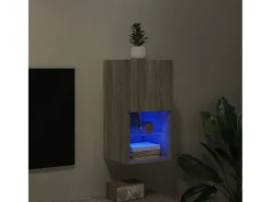 vidaxl Móvel de TV com luzes LED 30,5x30x60 cm sonoma^ Móvel De Tv