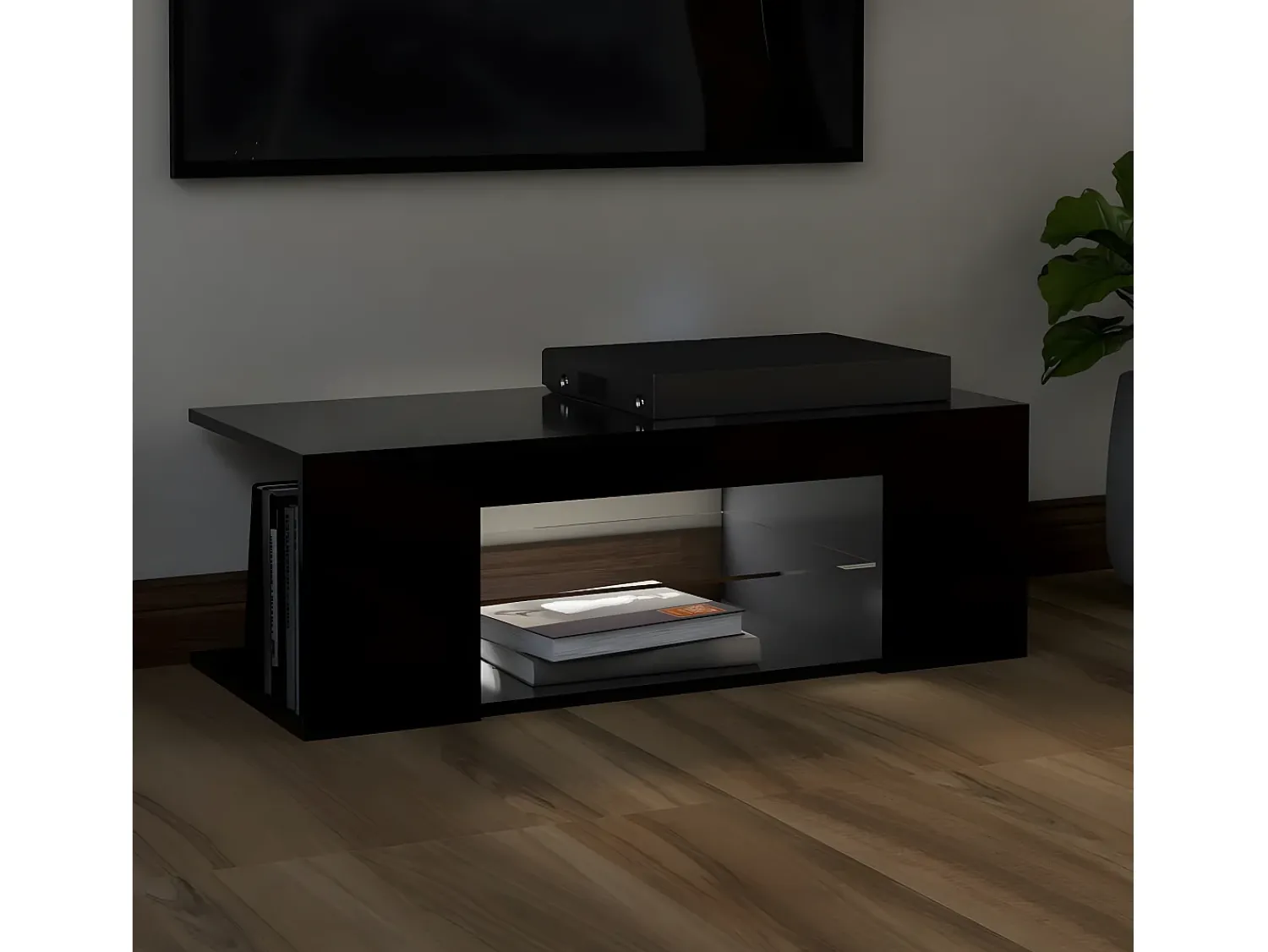 Móvel de TV com luzes LED 90x39x30 cm PT428693^ Móvel De Tv