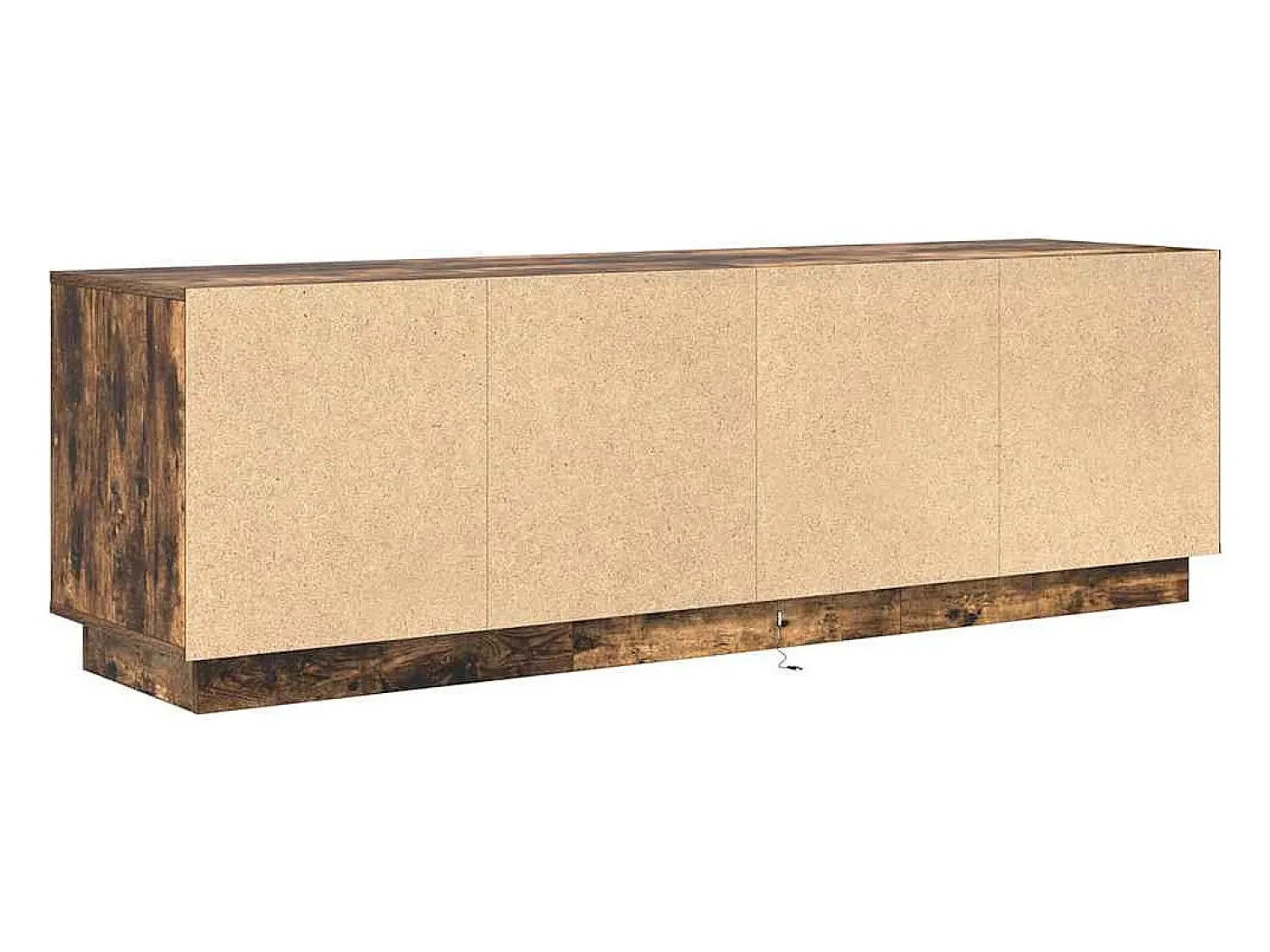 vidaxl Móvel de TV com luzes LED 160,5x41x50 cm carvalho fumado^ Móvel De Tv