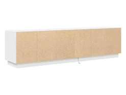 Móvel De Tv*vidaxl Móvel de TV com luzes LED 193,5x41x50 cm Branco