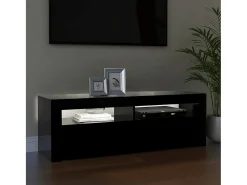 Móvel De Tv* Móvel de TV com luzes LED 120x35x40 cm PT872894 Preto