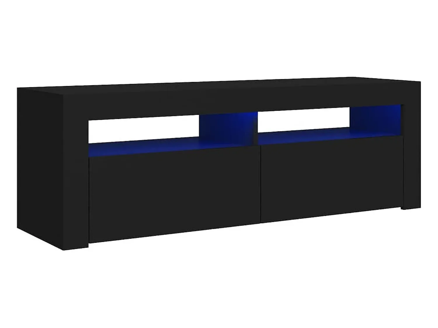 Móvel De Tv* Móvel de TV com luzes LED 120x35x40 cm PT872894 Preto