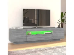 Discount Móvel de TV com luzes LED 160x35x40 cm sonoma PT959169 Cinzento