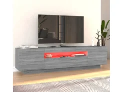 Discount Móvel de TV com luzes LED 160x35x40 cm sonoma PT959169 Cinzento
