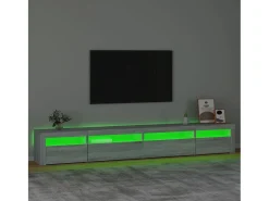 Móvel De Tv| Móvel de TV com luzes LED 270x35x40 cm sonoma cinza PT568386 Cinzento