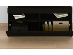 Móvel De Tv|vidaxl Móvel de TV com luzes LED 90x35x40 cm Preto