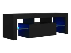 Móvel De Tv*vidaxl Móvel de TV com luzes LED 120x35x40 cm Preto