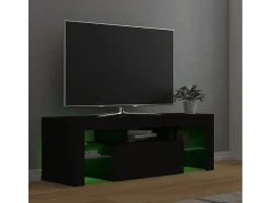 Móvel De Tv*vidaxl Móvel de TV com luzes LED 120x35x40 cm Preto