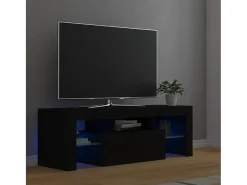 Móvel De Tv*vidaxl Móvel de TV com luzes LED 120x35x40 cm Preto