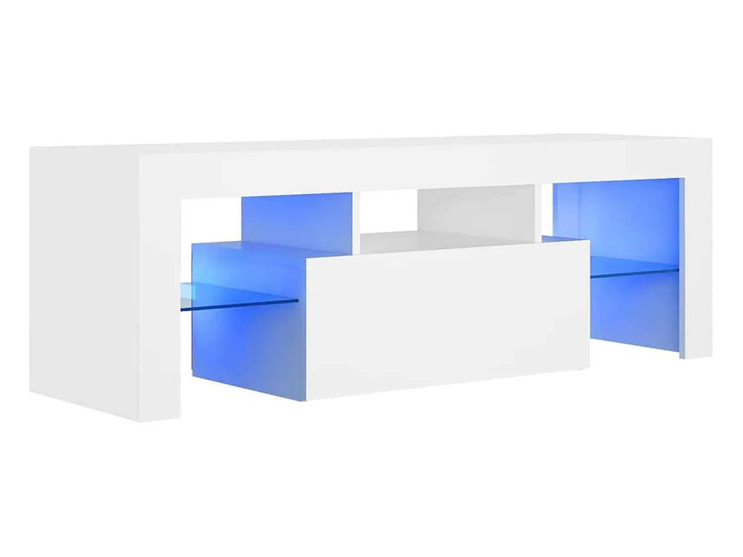 Hot Móvel de TV com luzes LED 120x35x40 cm PT650647 Branco