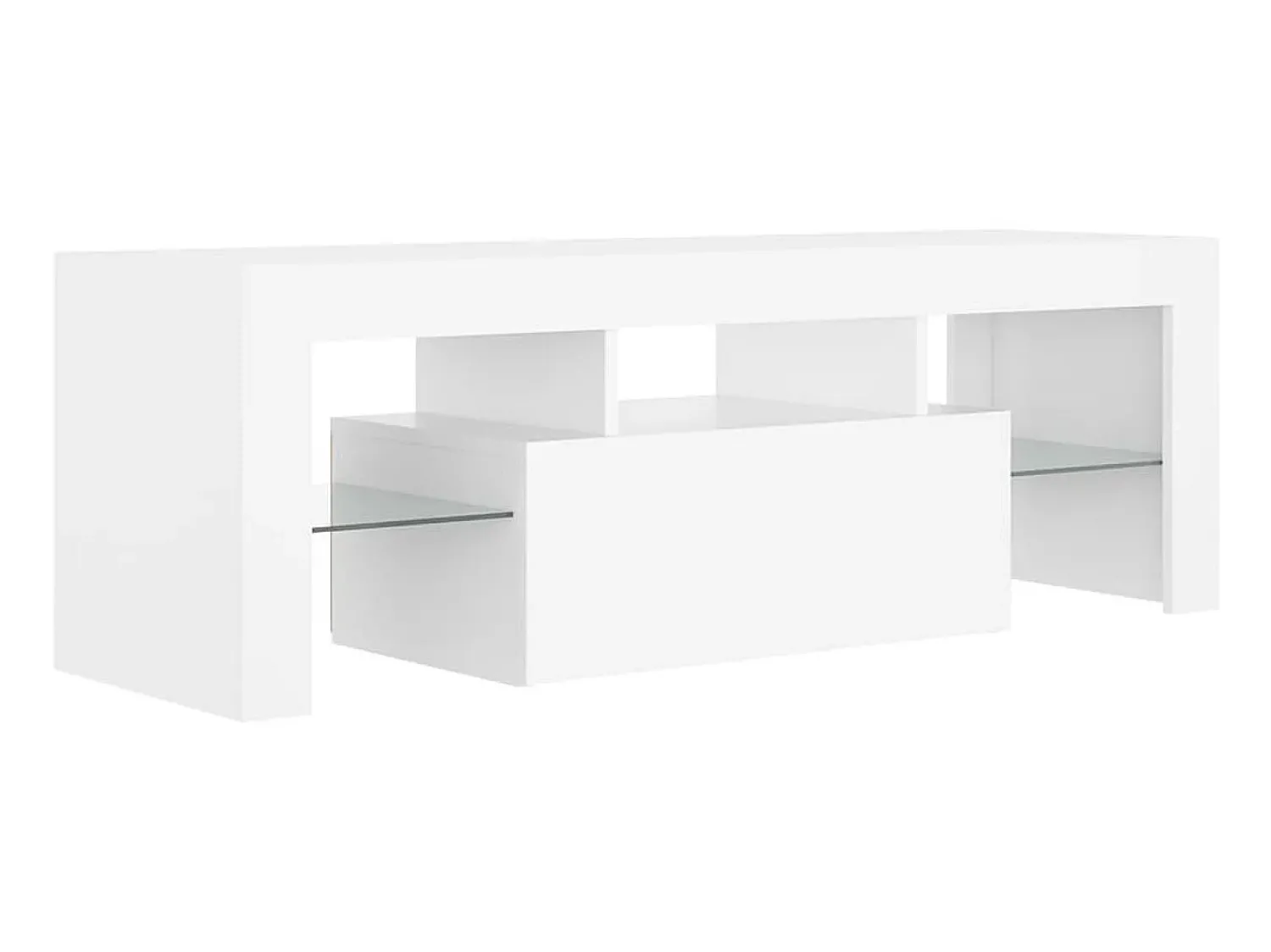 Hot Móvel de TV com luzes LED 120x35x40 cm PT650647 Branco