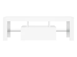 Hot Móvel de TV com luzes LED 120x35x40 cm PT650647 Branco