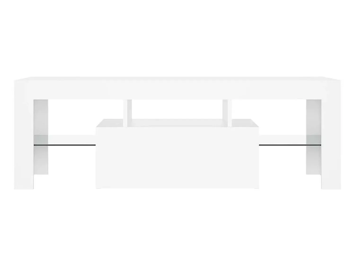 Hot Móvel de TV com luzes LED 120x35x40 cm PT650647 Branco
