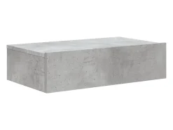 Móvel De Tv| Móvel de TV com luzes LED 60x35x15,5 cm cinzento cimento PT560516 Cinzento claro