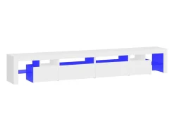 Móvel de TV com luzes LED 260x36,5x40 cm PT411488^ Móvel De Tv