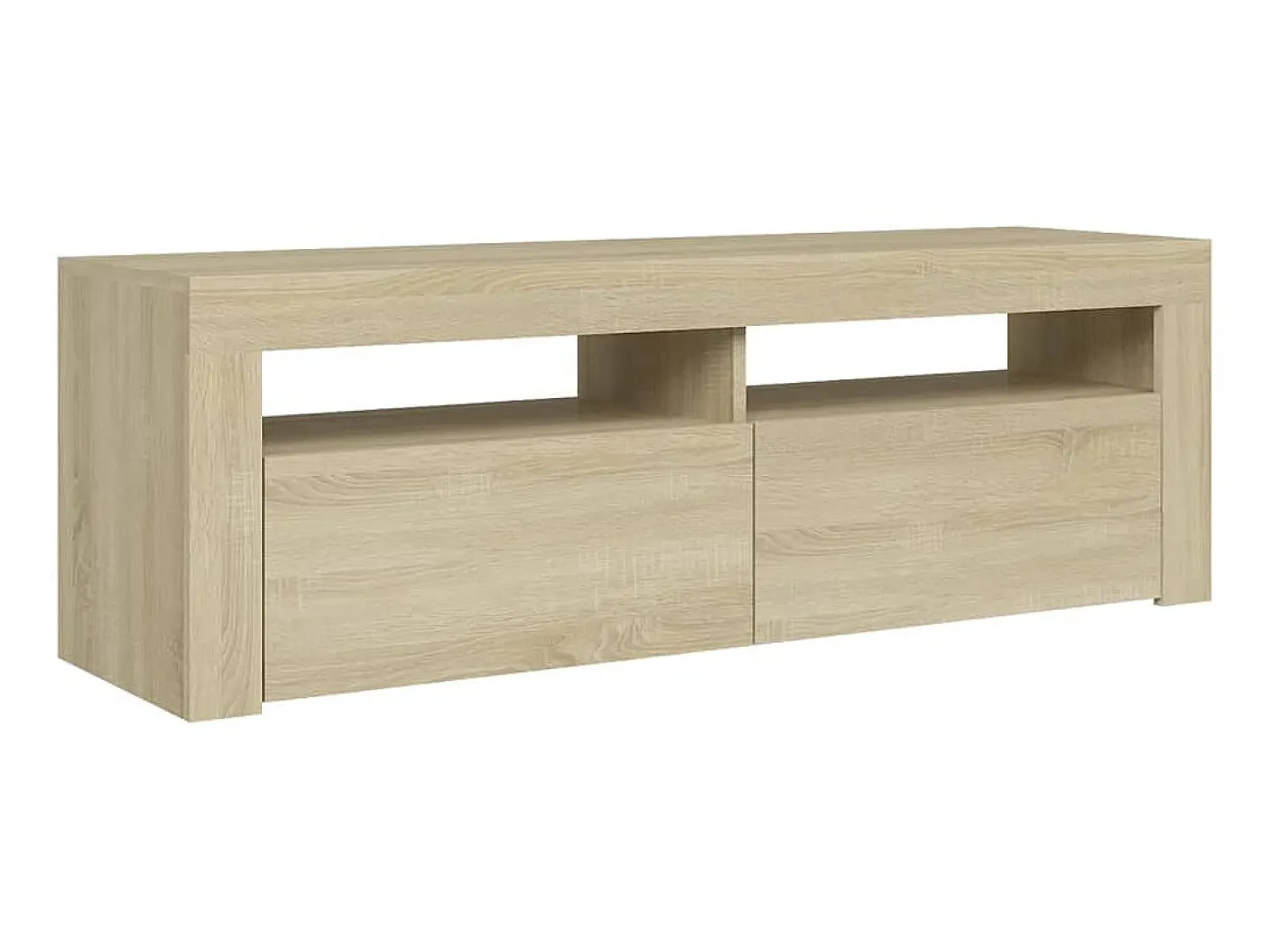 Móvel De Tv| Móvel de TV com luzes LED 120x35x40 cm carvalho sonoma PT879915 Castanho