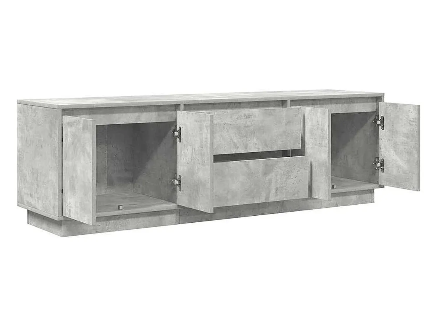 Móvel De Tv|vidaxl Móvel de TV com luzes LED 160,5x41x50 cm cimento Cinzento