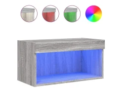 Móvel de TV com luzes LED 60x30x30 cm sonoma PT405465^ Móvel De Tv