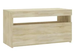 Online Móvel de TV com luzes LED 75x35x40 cm carvalho sonoma PT807079 Castanho