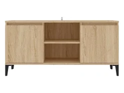 Móvel De Tv* Móvel de TV com pernas em metal 103,5x35x50 cm carvalho sonoma PT569931 Castanho