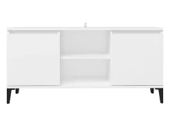 Móvel De Tv| Móvel de TV com pernas em metal 103,5x35x50 cm PT835288 Branco