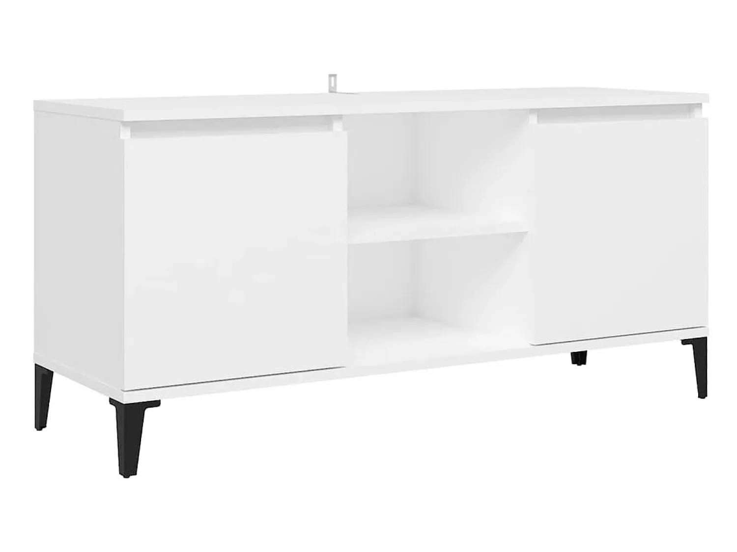 Móvel De Tv| Móvel de TV com pernas em metal 103,5x35x50 cm PT835288 Branco