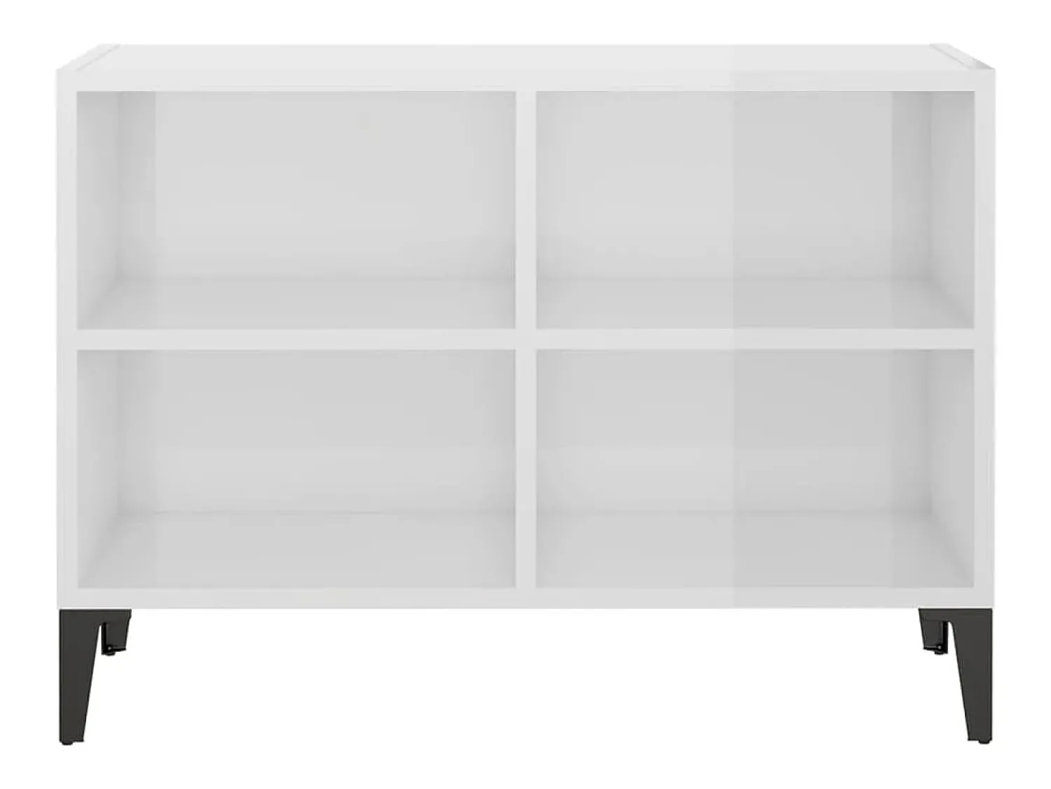 Móvel De Tv| Móvel de TV com pernas em metal 69,5x30x50 cm brilhante PT866872 Branco