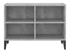 Móvel De Tv* Móvel de TV com pernas em metal 69,5x30x50 cm cimento PT481951 Cinzento