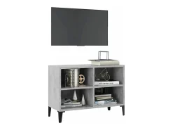 Móvel De Tv* Móvel de TV com pernas em metal 69,5x30x50 cm cimento PT481951 Cinzento