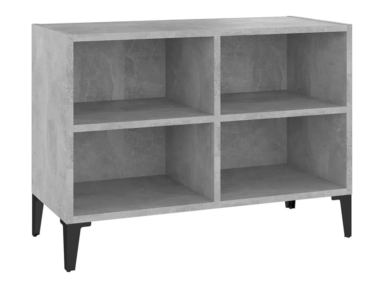 Móvel De Tv* Móvel de TV com pernas em metal 69,5x30x50 cm cimento PT481951 Cinzento