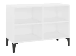 Móvel De Tv| Móvel de TV com pernas em metal 69,5x30x50 cm PT863036 Branco