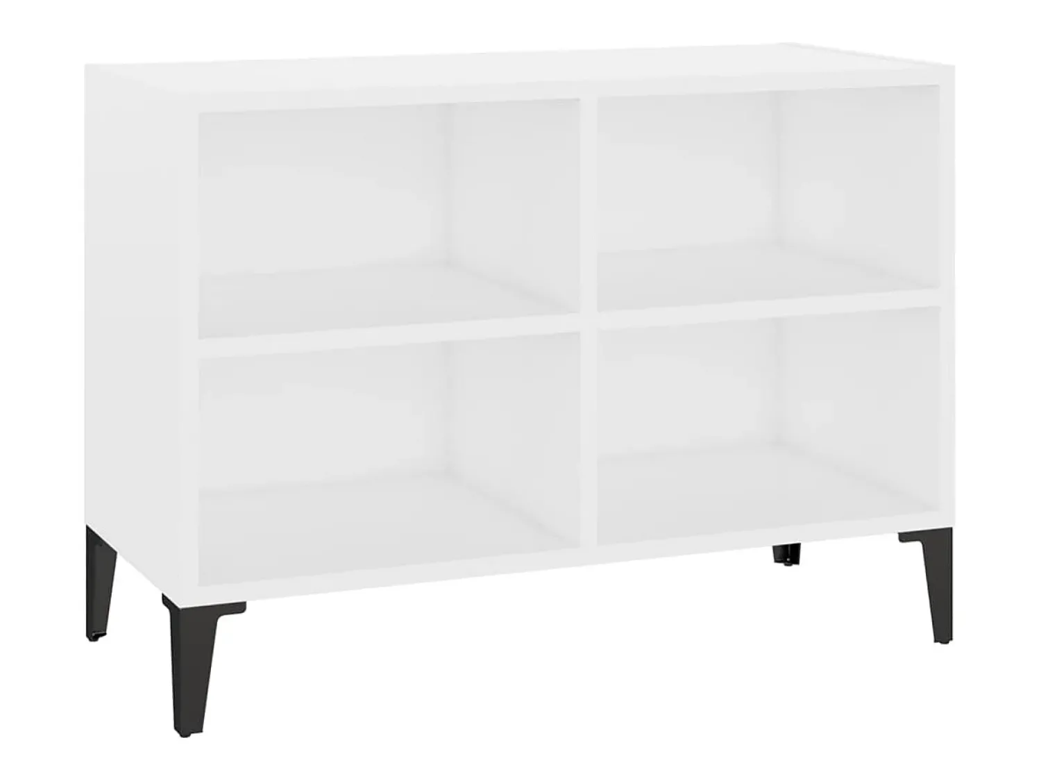 Móvel De Tv| Móvel de TV com pernas em metal 69,5x30x50 cm PT863036 Branco