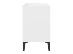 Móvel De Tv| Móvel de TV com pernas em metal 69,5x30x50 cm PT863036 Branco