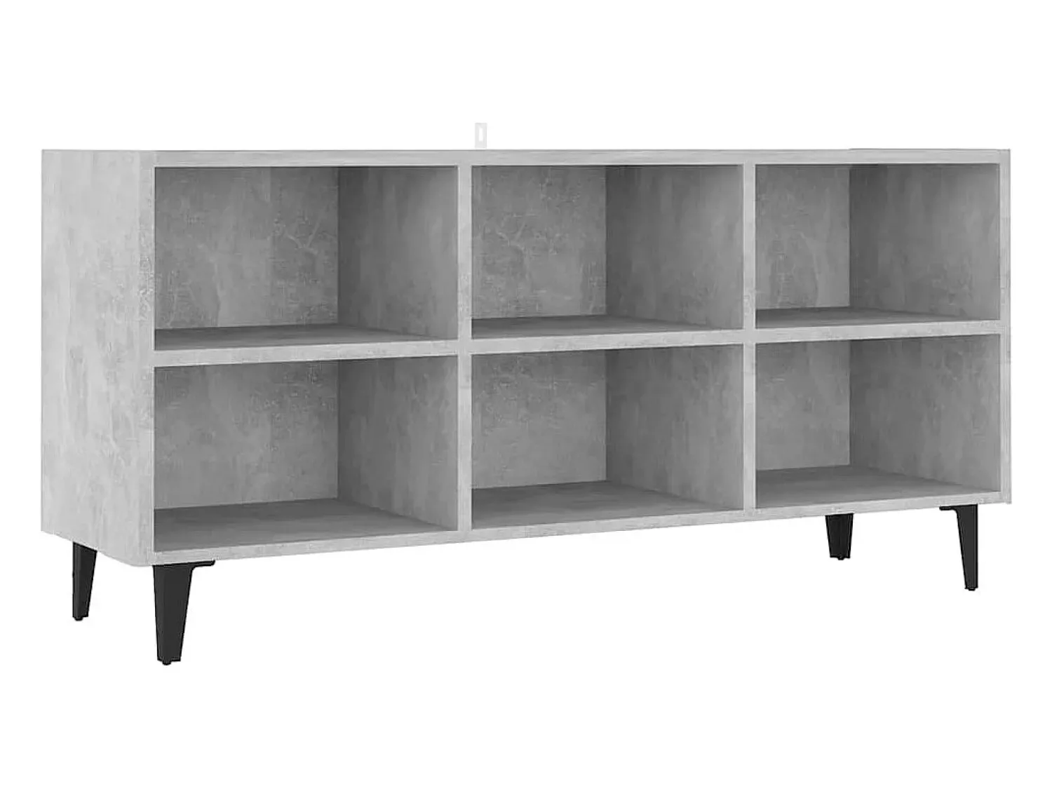 Clearance vidaxl Móvel de TV com pernas em metal 103,5x30x50 cm cimento Cinzento