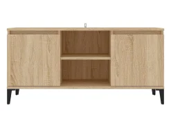 vidaxl Móvel de TV com pernas em metal 103,5x35x50 cm carvalho sonoma^ Móvel De Tv