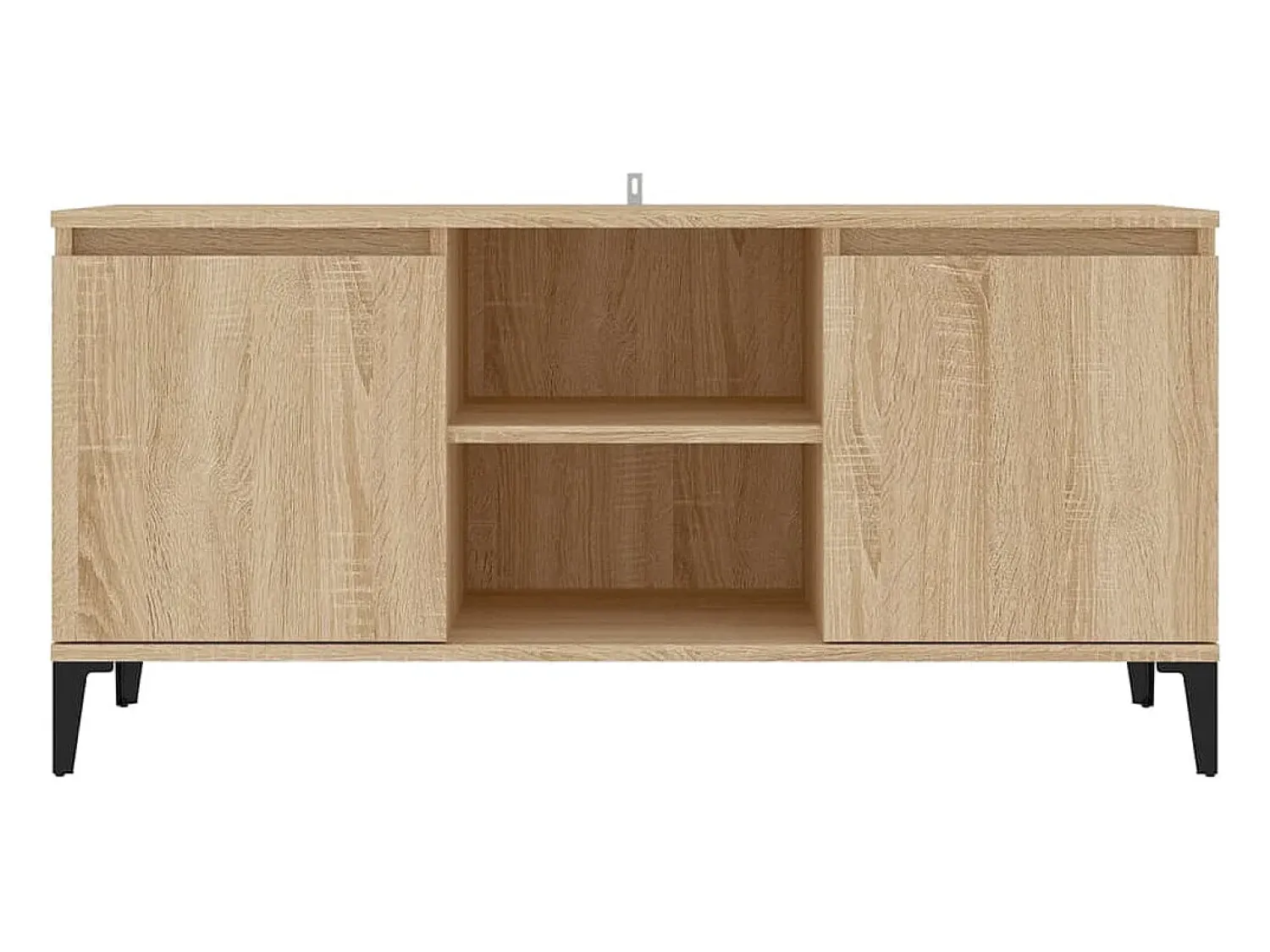 vidaxl Móvel de TV com pernas em metal 103,5x35x50 cm carvalho sonoma^ Móvel De Tv