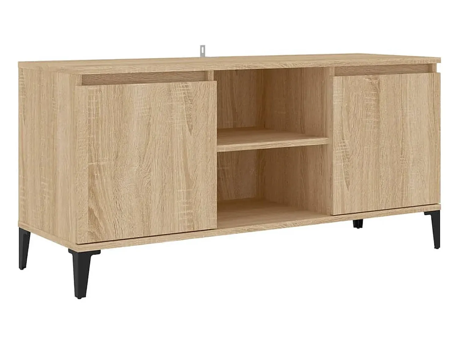 vidaxl Móvel de TV com pernas em metal 103,5x35x50 cm carvalho sonoma^ Móvel De Tv