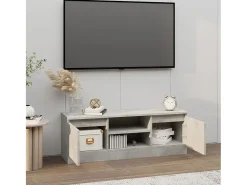 Móvel de TV com porta 102x30x36 cm cimento PT499178^ Móvel De Tv