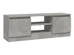 Móvel de TV com porta 102x30x36 cm cimento PT499178^ Móvel De Tv