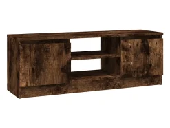 vidaxl Móvel de TV com porta 102x30x36 cm carvalho fumado^ Móvel De Tv