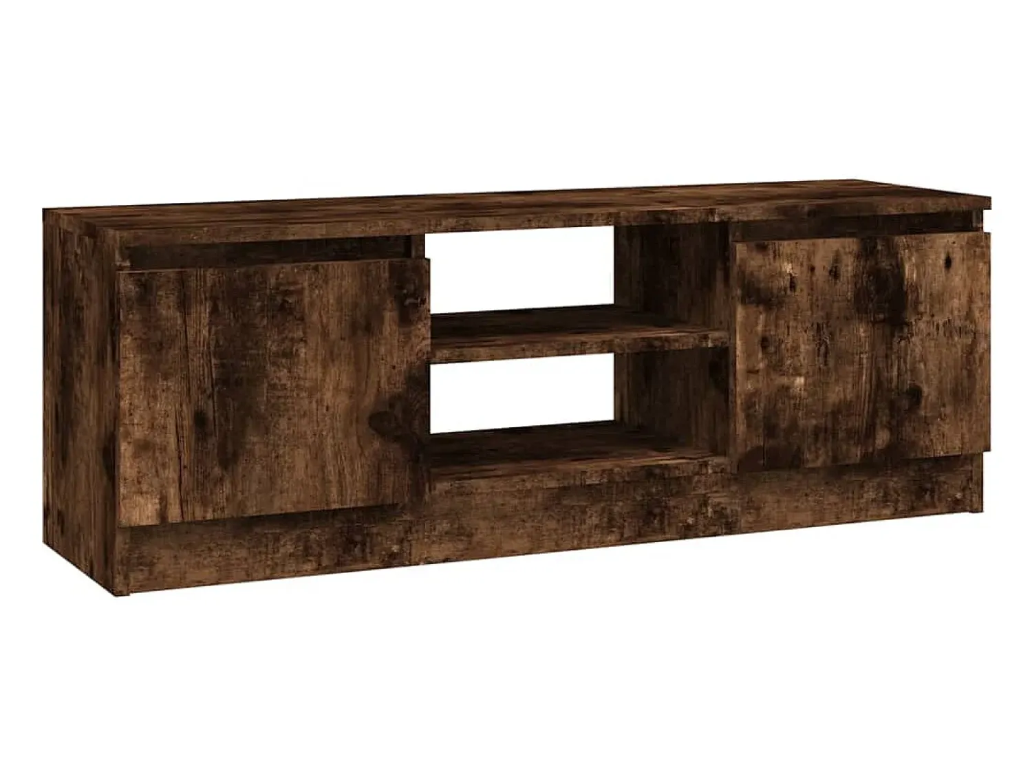 vidaxl Móvel de TV com porta 102x30x36 cm carvalho fumado^ Móvel De Tv