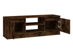vidaxl Móvel de TV com porta 102x30x36 cm carvalho fumado^ Móvel De Tv