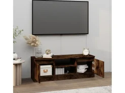 Móvel De Tv* Móvel de TV com porta 102x30x36 cm carvalho fumado PT994638 Castanho