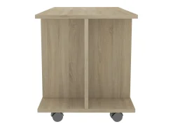 Móvel De Tv| Móvel de TV com rodas 80x40x45 cm deriv.madeira carvalho sonoma PT826402 Castanho