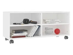 Móvel de TV com rodas 90x35x35 cm contraplacado PT546281^ Móvel De Tv