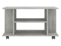 Móvel De Tv* Móvel de TV com rodas 80x40x45cm deriv.madeira cimento PT614647 Cinzento