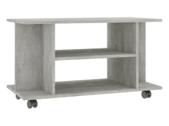 Móvel De Tv* Móvel de TV com rodas 80x40x45cm deriv.madeira cimento PT614647 Cinzento