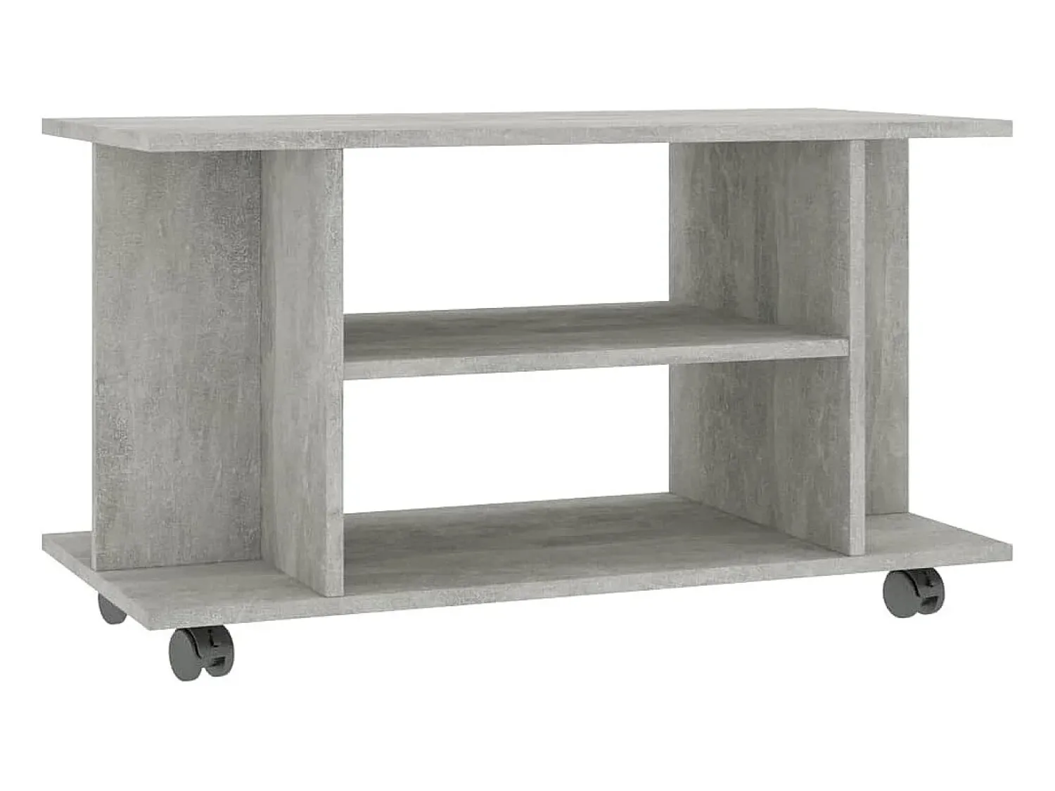 Móvel De Tv* Móvel de TV com rodas 80x40x45cm deriv.madeira cimento PT614647 Cinzento